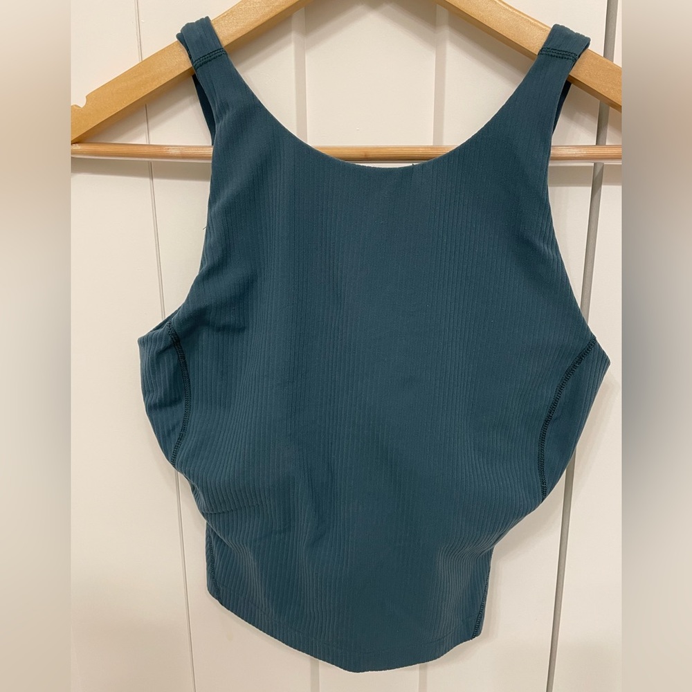 Lululemon Ribbed Teal Align Tank Top